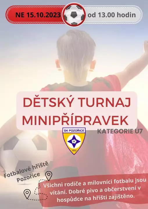 Turnaj minipřípravek U7 - neděle 15.10.2023